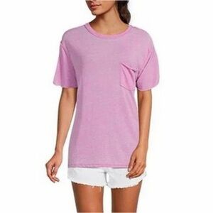 Free People We The Free Vella Burnout Tee Pink